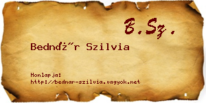 Bednár Szilvia névjegykártya